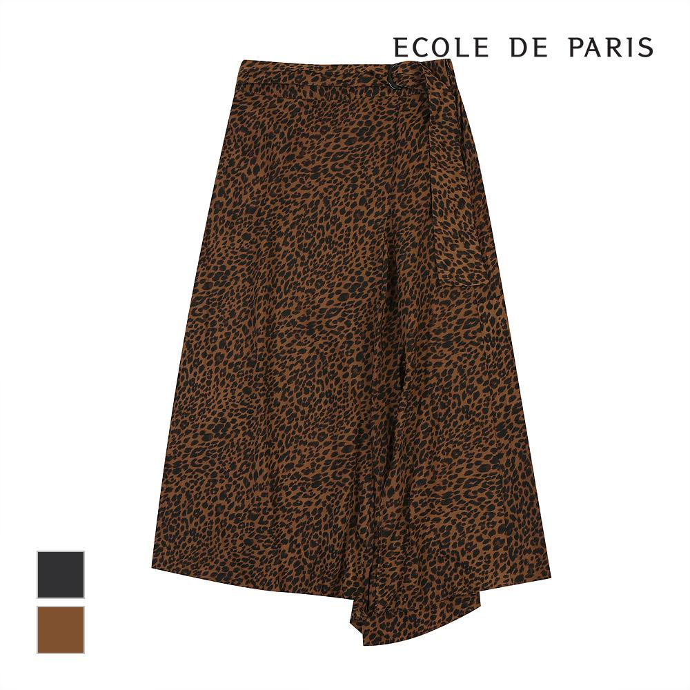 ECOLEDEPARIS Leopard Pattern Long Skirt_Cb18Wsc031Z