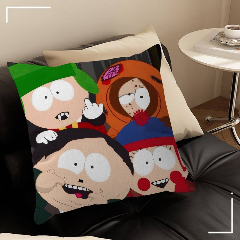 Cartoon S-South cute P-Park   Cushion Cover Decorative Pillow Sofa Home Decor case pillow cases