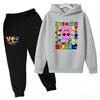 Haine Copii Sprunki Hanorac+pantaloni Vârsta 2-12 Băiat Fată Figurine Anime Incredibox Bluză Primăvară Toamnă Pulover pentru Copii Seturi