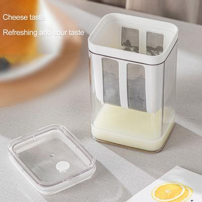 1100ML Yogurt Strainer Maker Large Capacity Ultra Fine Mesh Clear Visible Multi-functional Tea Milk Juice Homemade Whey Separator Filter Kitchen