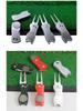 Spring-Loaded Foldable Golf Green Repair Fork with Detachable Marker - Zinc Alloy Construction