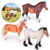 Solid Simulation Toy: Thousand Li Horse, Dutch Draft Stallion & Tennessee Walking Mare