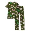 Women's Valentine's Day Butterfly Print Short,Sleeve Pajama Set