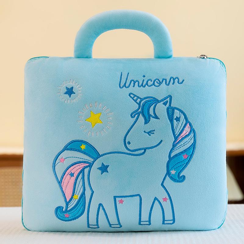 Všestranný kombinovaný polštář a deka do auta - Skládací prošívaná deka na cestování, na pohovku a pro zdřímnutí v kanceláři.