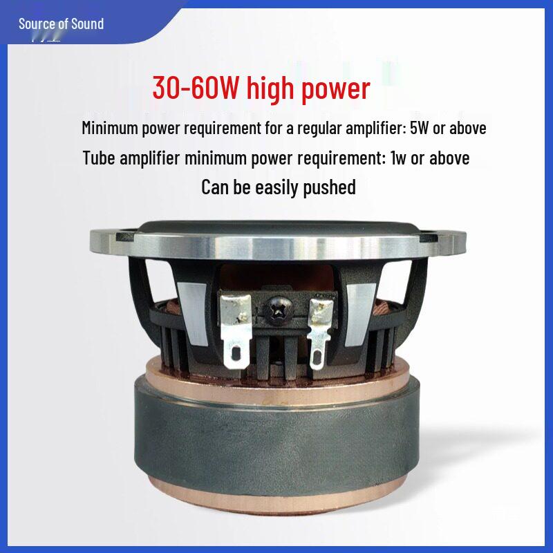 3-Inch Audiophile-Grade Hi-Fi Full-Range Loudspeaker with Deep Bass for DIY Speaker Projects