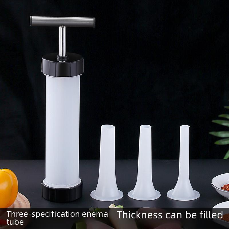 Hand-Push Sausage Stuffer: Household Manual Sausage Maker Tool