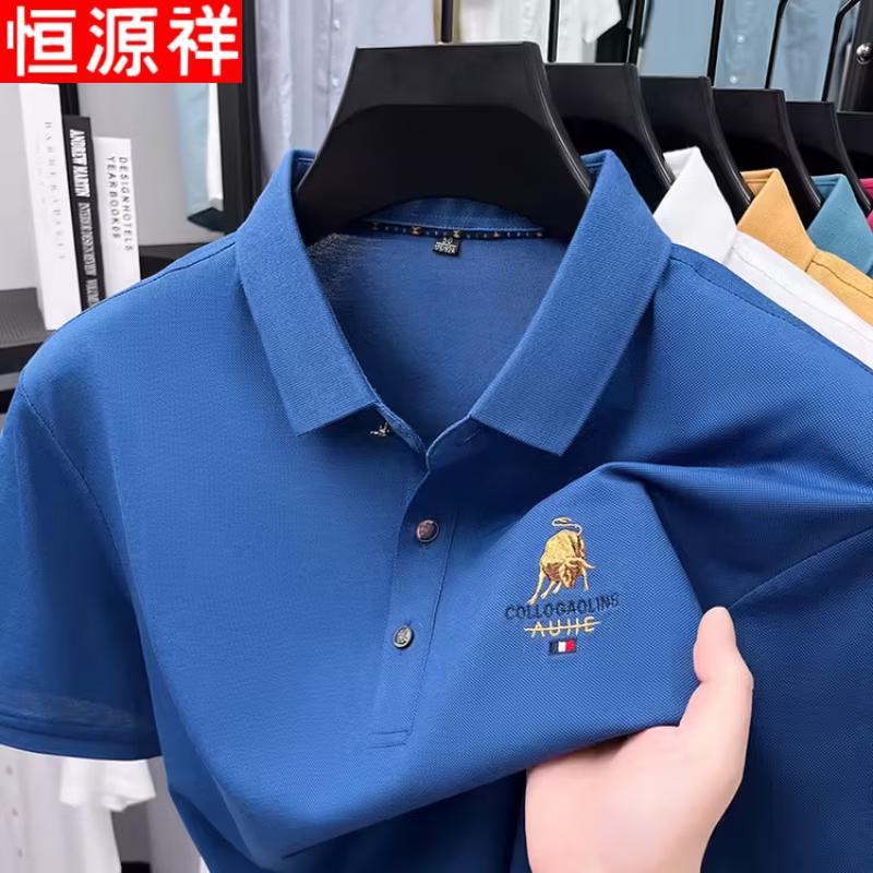 Hengyuanxiang Men s Embroidered Polo Shirt XL