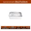 Commercial Stainless Steel Food Pan with Clear Lid