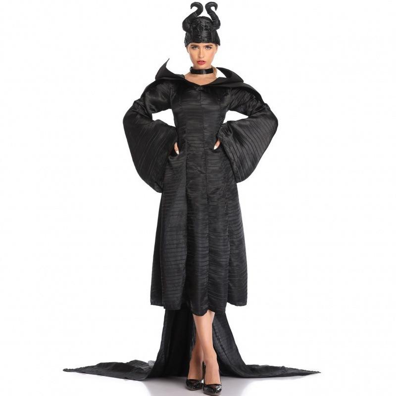 Dunkler Schlaffluch, Hornkönigin Maleficent, Angelina Jolie, Halloween-Hexenkostüm