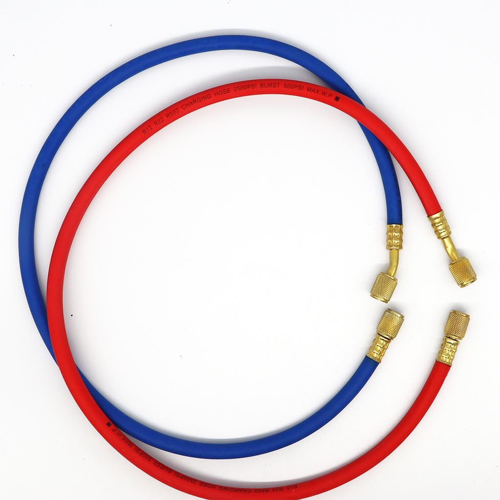 Air Conditioner Refrigerant Pressure Gauge  Kit for R12/R22/R134/R502 with Adapter Hose with Adapter