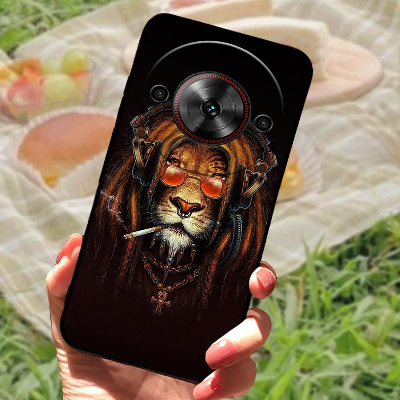 For ZTE Nubia Focus 5G Case Cover For Nubia Focus 5G Silicone Soft Marble Black Bumper Coque for ZTE Nubia Focus 5G Protective