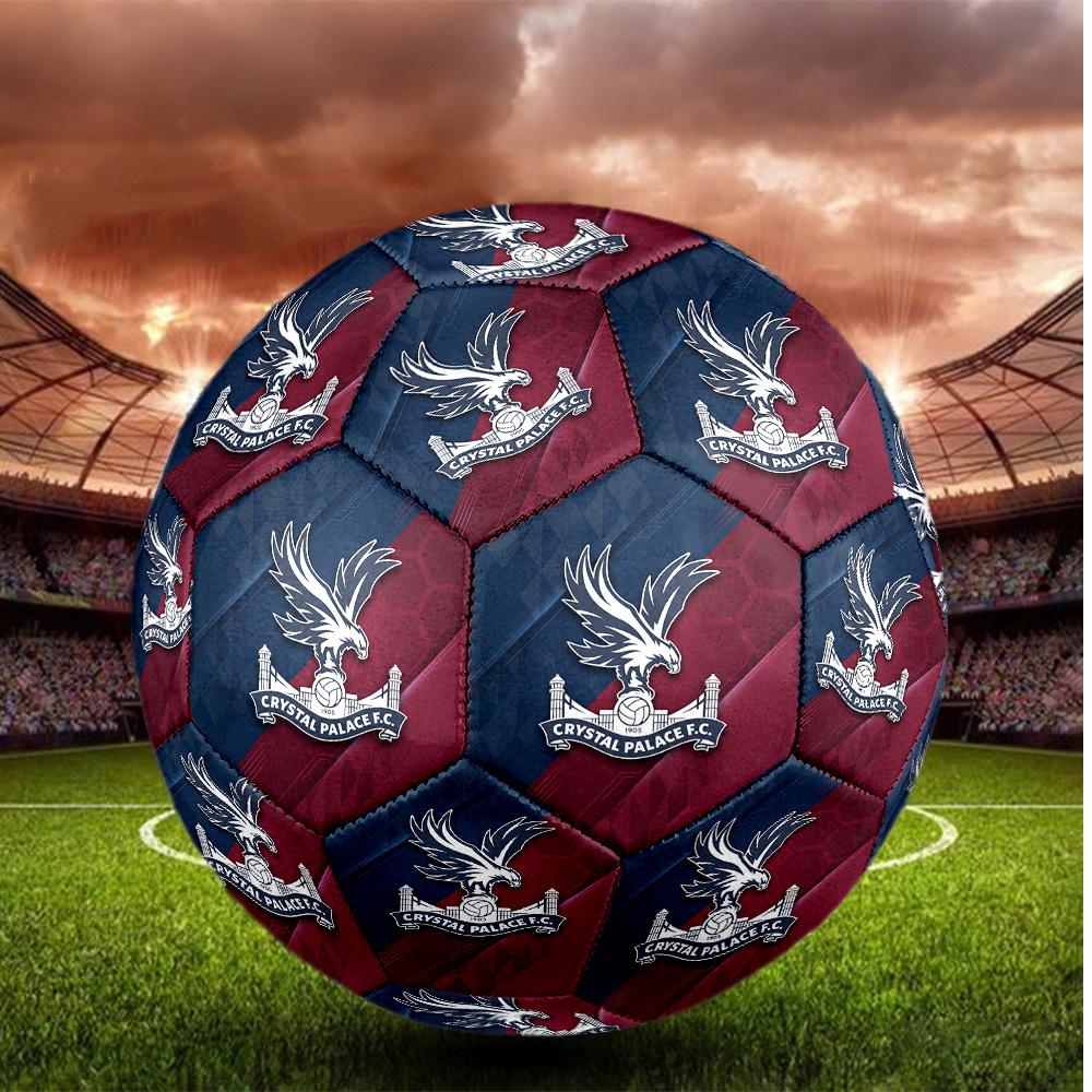 Crystal Palace Storlek 5 Fotboll Högelastisk Fotboll För Utomhustävling Daglig Träning Lek