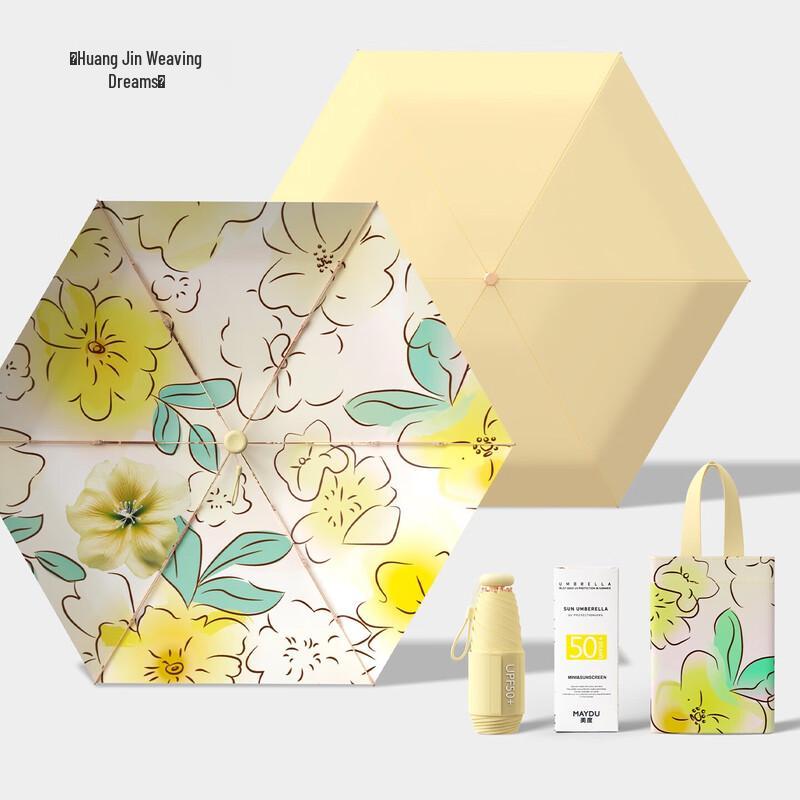 MAYDU 5-Fold Pocket Sun Rain Umbrella