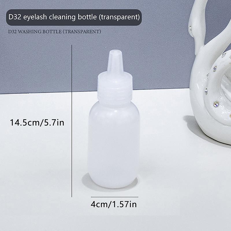 1Pc Eyelash Cleaning Bottle Cleaning Bottle Water Squeeze Dropper Plastic Squeeze Bottles Lash Bath Bottles Primer Bottle