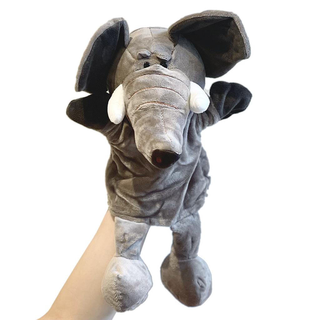 Pigs Cows Ducks Frogs Mouth Opening Ventriloquis Puppet Toys Hand Plush Kid Gift