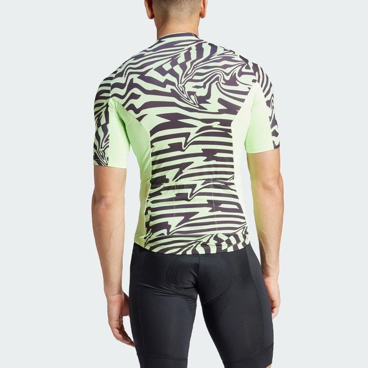 Adidas Essentials Fast Zebra Cycling Jersey Men Cycling Jersey Green IT3419
