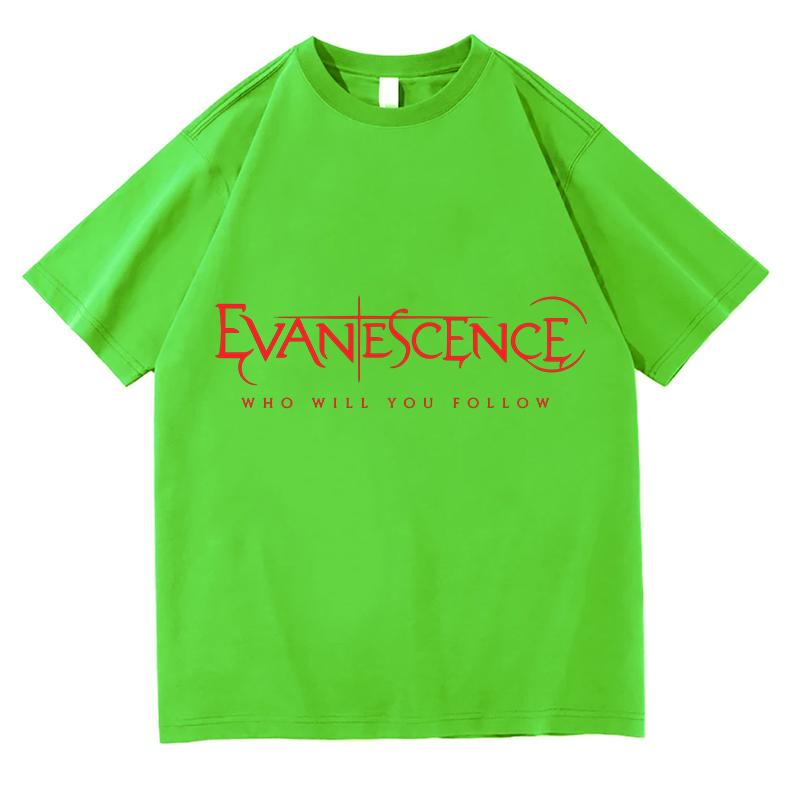 Evanescence Who Will You Follow Design Tshirts Oneck Summer Short Sleeve Unisex Tshirts Unisex Fashion Cotton Female Streetwear