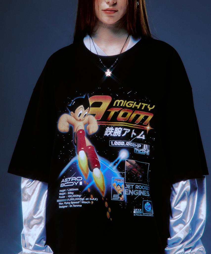 MAINBOOTH [Atom] Space T-Shirt (Black)