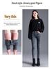 Women's High-Waist Fleece-Lined Slim Jeans - Warm, Stretchy, and Thick for Autumn/Winter