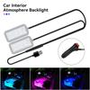 12 В/5 В окружающее настроение ног USB светодиодная подсветка автомобиля атмосферное освещение с прикуривателем USB полосы лампы автомобильные аксессуары