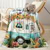 Beach Surfboard Paradise Blankets are suitable for living rooms,making them an ideal choice for outdoor travel and gifts.