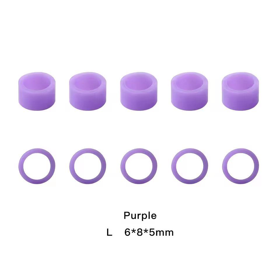 100Pcs/Box Dental Color Code Ring Silicone Identification Circle Orthodontic Instrument Dentistry Material Autoclavable