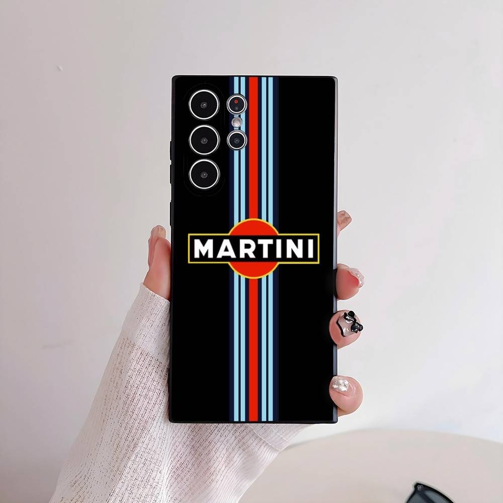 

Luxury M-Martini Phone Case For Samsung Galaxy S25 S24 S22 S23 Ultra S21 S20 Plus 5G Anti-fall ConvenientFrosted Soft Case samsung S22