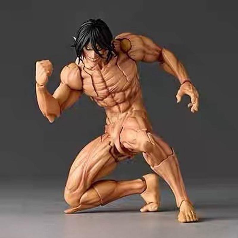 KAIYODO Amazing Yamaguchi Attack On Titan Allen And Kaiju Figure Articulation Mobility Desktop Decoration Suitable As A Gift