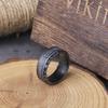 Wikinger Rune Edelstahl Keltischer Ring Nie Verblassend Glatt Modeschmuck mit Holzbox Nordisches Amulett Geschenk