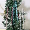 12/72pcs Christmas Ice Pendant Clear Clear Simulation Crystal Drops Acrylic Xmas Tree Ornaments Winter New Year Party Decoration
