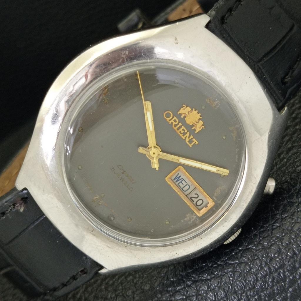 

ЯПОНИЯ ВИНТАЖ ORIENT CRYSTAL АВТОМАТИЧЕСКИЕ 46941 МУЖСКИЕ ЧАСЫ ОРИГИНАЛЬНЫЙ ЦИФЕРБЛАТ a701894-5 R207-a701894