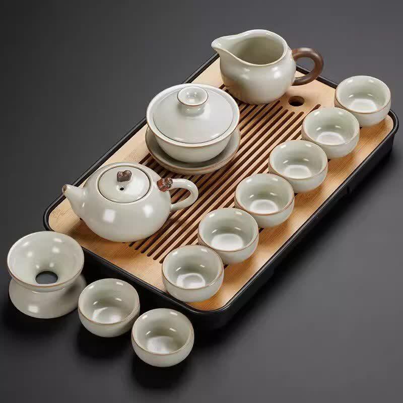 Biaoxing 2026 Ru Kiln Ceramic Gongfu Tea Set
