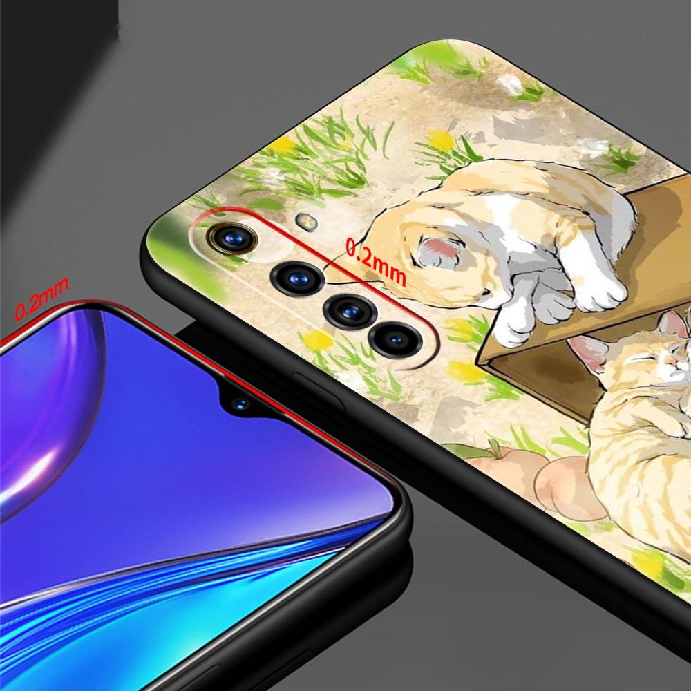 Fashion Lovely Cats For Realme GT Neo2 3 Phone Case Cover For Realme 9 8 7 6 GT2 Pro Plus 5G 8i 9i C3 C21 C11 C25 C35 C21Y Coque