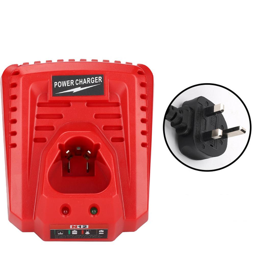 M12 230V 10.8V 12V Li-Ion Battery Charger For Milwaukee M12 48-11-2402 Lithium-Ion Battery