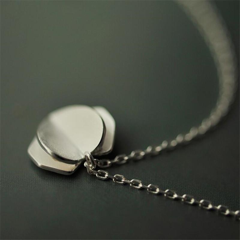 New Fashion Trendy Jewelry Fresh Love Heart The Original Clavicle 925 Sterling Silver Pendant Necklace Anti-allergic HZX052