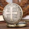 1PC Vintage Pocket Watch Special Cross Pocket Quartz Watches with Chain