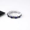 China Kreuz Ring Trend Leichter Luxus Ring Freundin Paar Saphir