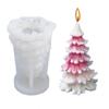 1 Pcs Christmas Tree DIY Silicone Candle Mold for Soap Cake Decorating Festival Craft Making Home Decoration Candle