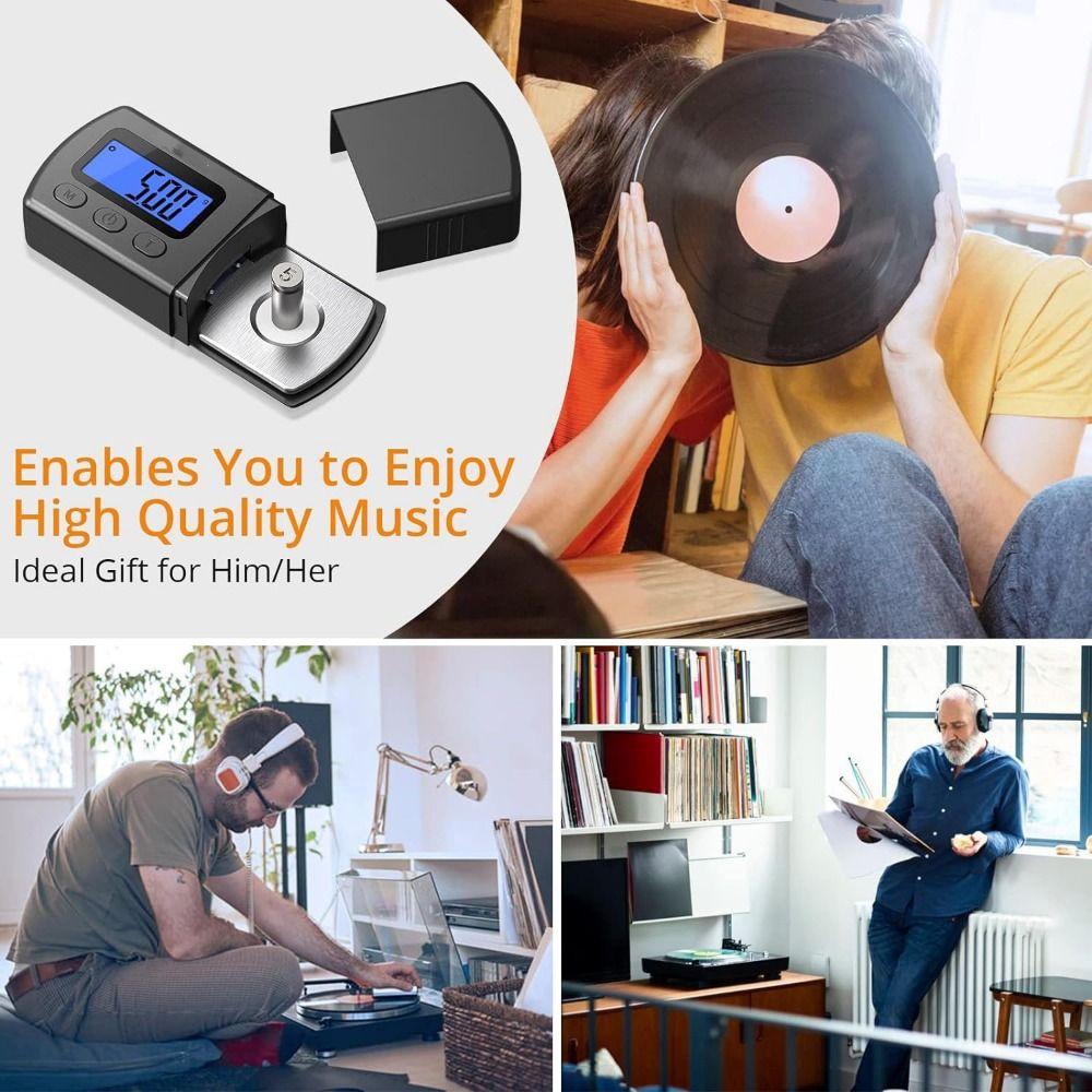 5g/0.01g Digital Scale Adapter Microgroove Disc Turntable Stylus Strength Tester  Record Players