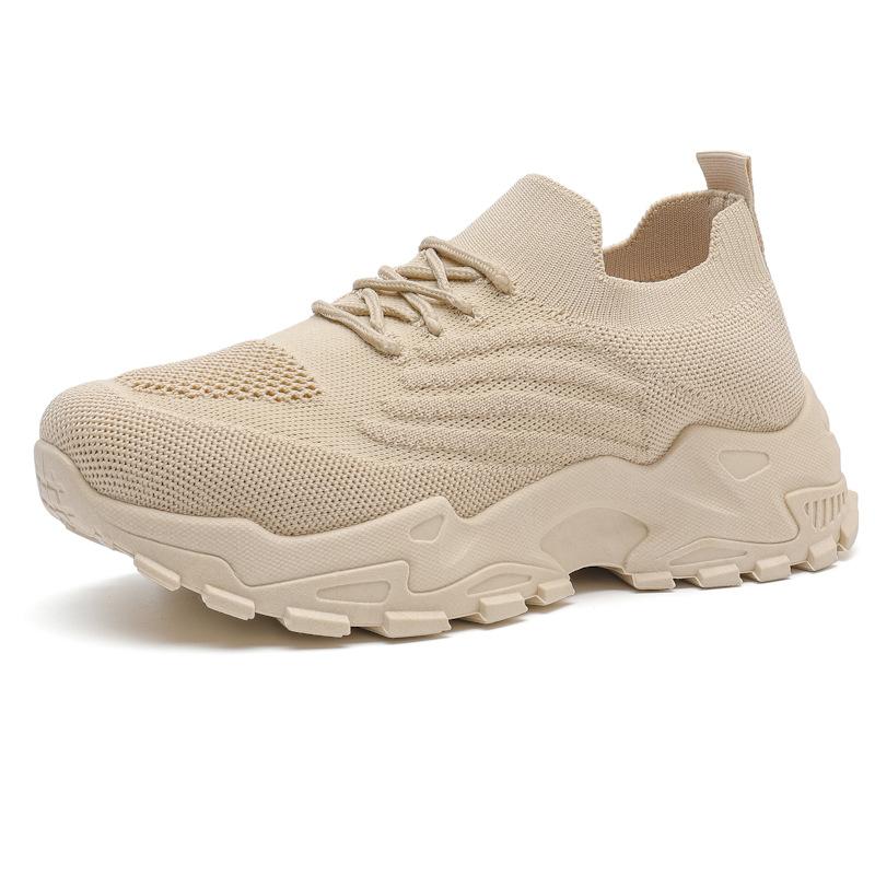 Label 2025 new foreign trade women's shoes soft sole comfortable casual fashion sports shoes breathable fly woven mesh shoes