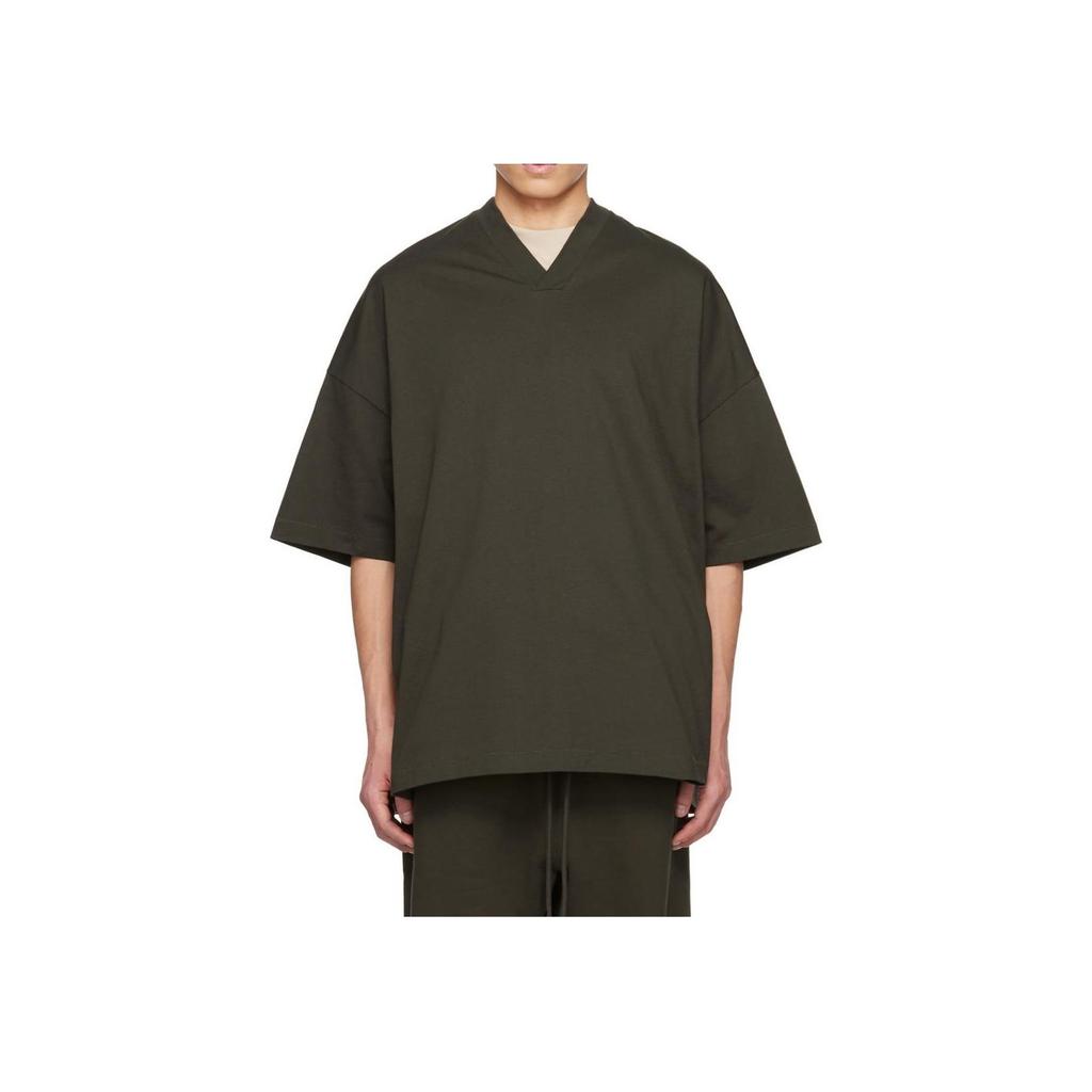 Fear of God Essentials V Neck T-Shirt Ink Men Tops Black 125SP244210F