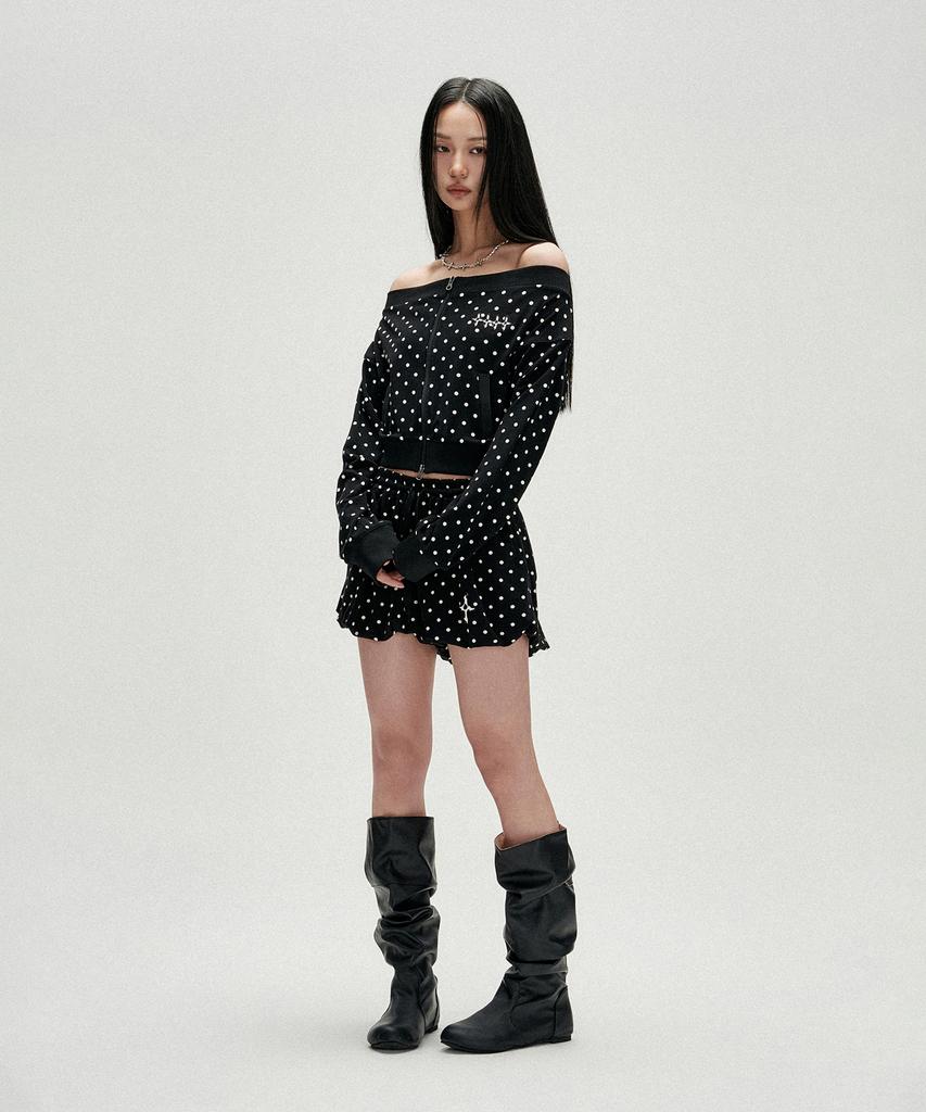 NOT4NERD W Polka Dot Balloon Shorts - Black