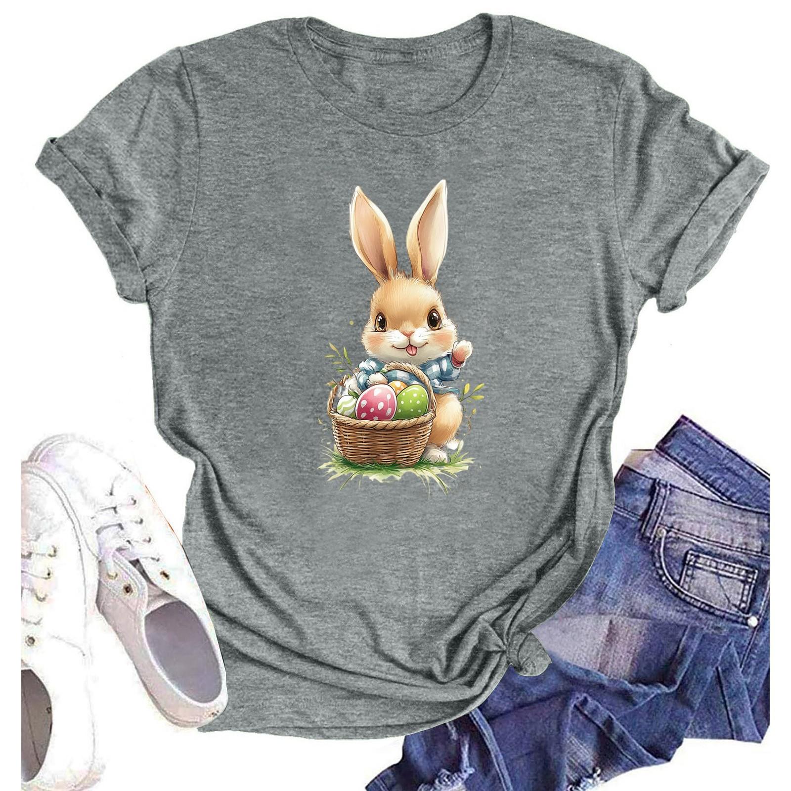 

Женская повседневная футболка с круглым вырезом и короткими рукавами с принтом L