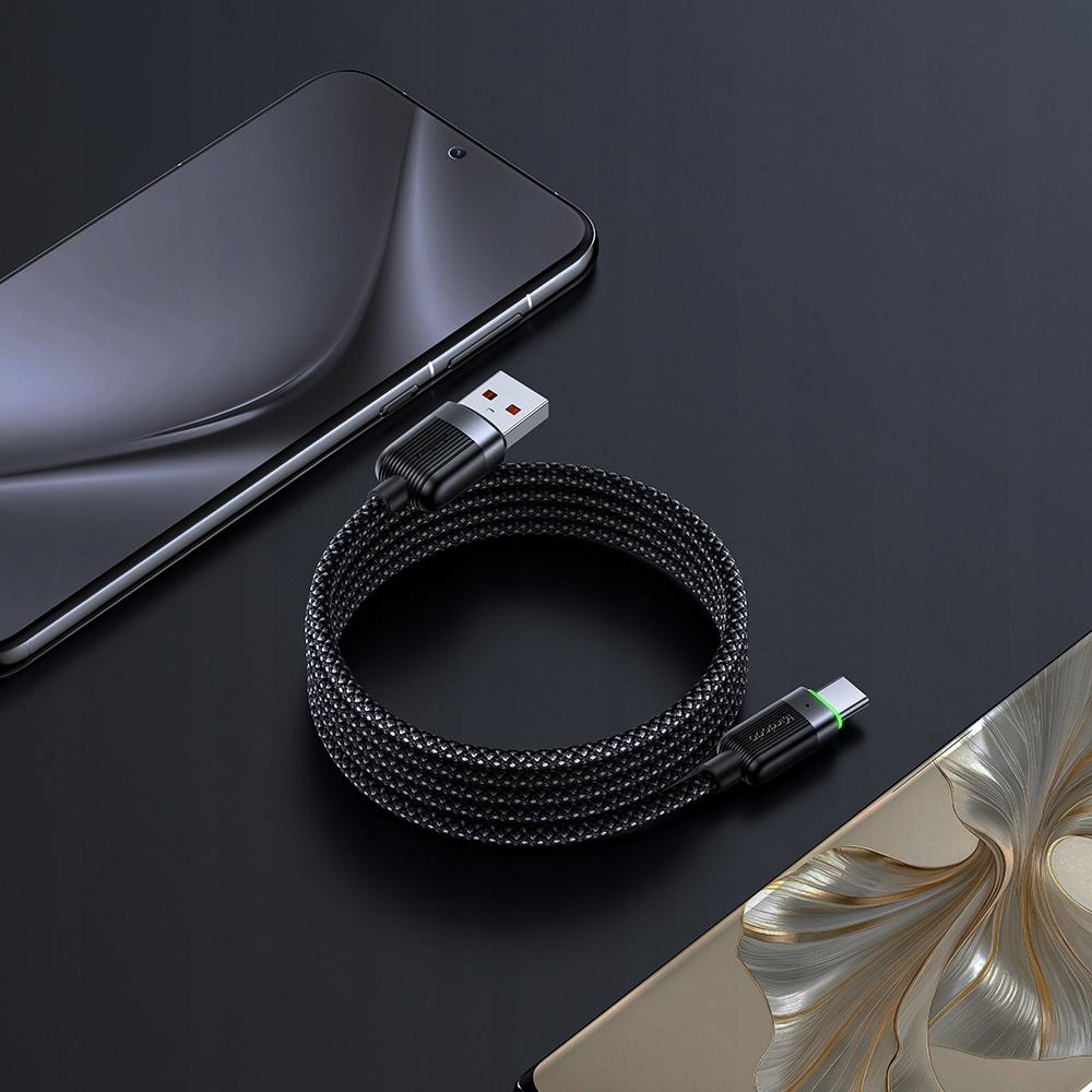 Mcdodo Usb-C Fast Charging Cable For Samsung Xiaomi Type C 6A 100W 1M Led