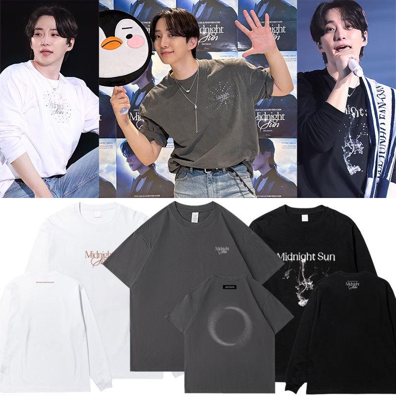 

2PM Lee Junho 2025 Midnight Sun Concert Cotton T-Shirt - Long & Short Sleeve Options S