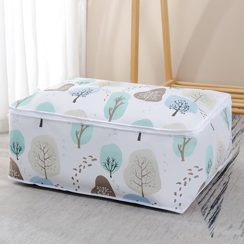 Cotton Quilt Storage Bag Organizer - Large Capacity, Waterproof & Moisture-Proof for Clothes and Quilts