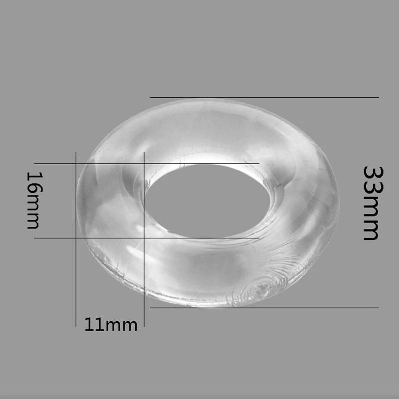 10pcs Silicone Durable Penis Ring Adult Men Ejaculation Delay Cock Rubber Rings Penis Enlargement Sex Toys For Male Sex Ring