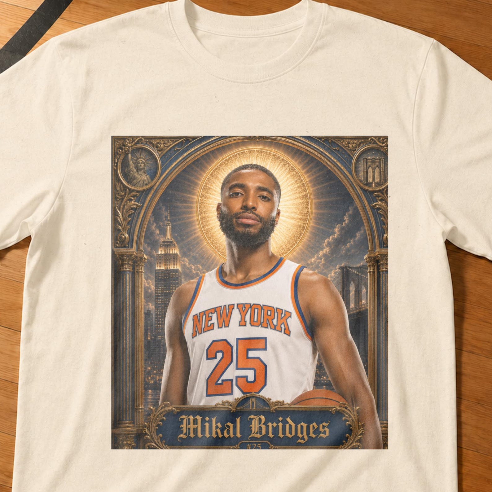Saint Mikal Bridges Knicks Shirt,Josh Hart Jalen Brunson OG Anunoby Towns Finals Shirt,NY Hoops Gift,New York Knicks,Nba Finals S