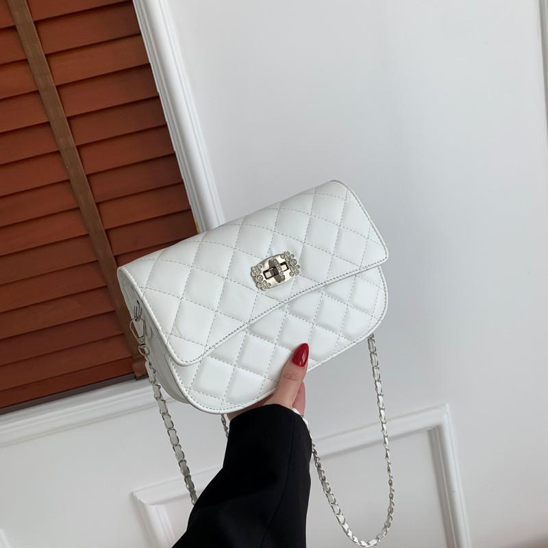 

Fashionable Casual Shoulder Crossbody Bag Stylish Small Pu Leather Square Handbag білий