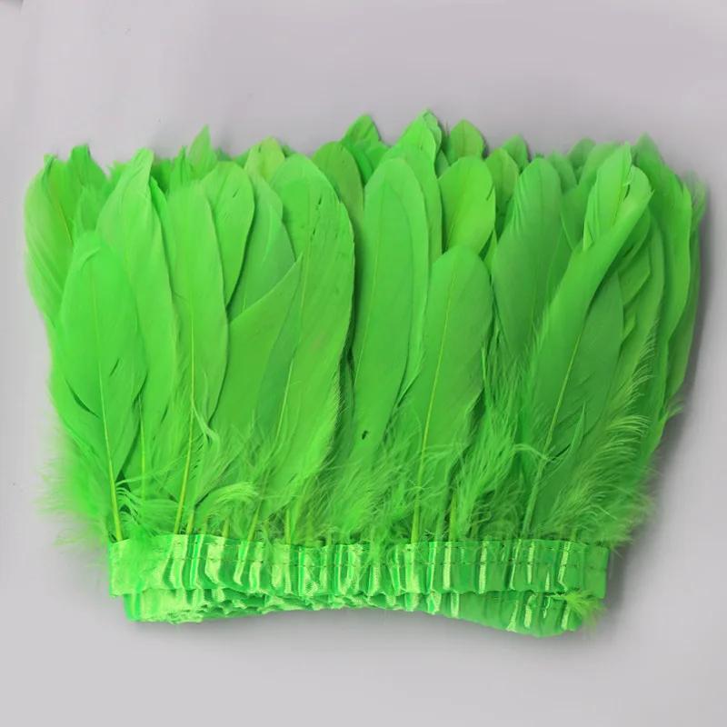 

Отделка из гусиных перьев, 2 ярда крашеных лент из гусиных перьев/бахрома 15-20 см, пояс из гусиных перьев, декоративный элемент своими руками